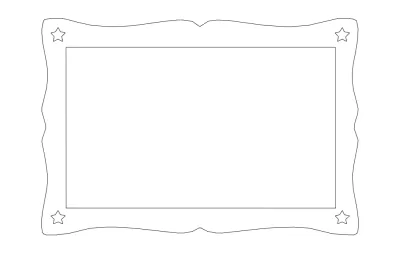 Güzel Çerçeve dxf Dosyası DXF çizimi