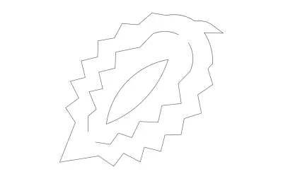 Çam Kozalağı 3B DXF Dosyası DXF çizimi