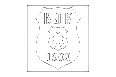Bjk DXF Dosyası DXF çizimi