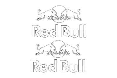 Red Bull DXF Dosyası DXF çizimi