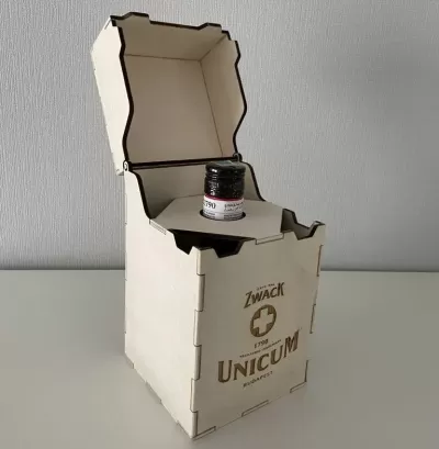 Lazer Kesim Unicum Hediye Kutusu DXF çizimi