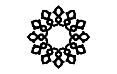 Mandala DXF Dosyası DXF çizimi