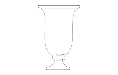 Şık Shot Bardağı dxf Dosyası DXF çizimi