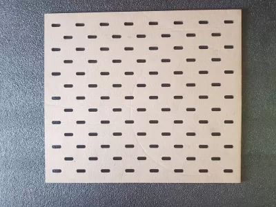 Lazer Kesim Ikea Skadis Delikli Panel 280×320 SVG çizimi