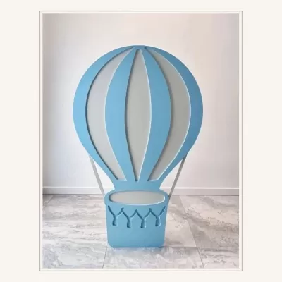 Lazer Kesim Sıcak Hava Balonu CDR çizimi