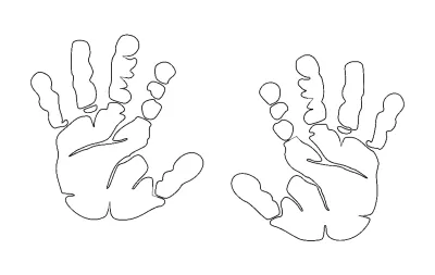 Hands Better dxf Dosyası DXF çizimi