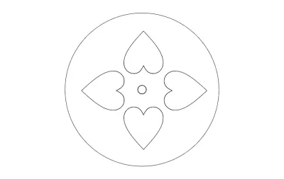 El arabası tekerleği dxf dosyası DXF çizimi