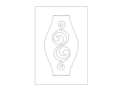 Kapı Tasarımı Modern dxf Dosyası DXF çizimi