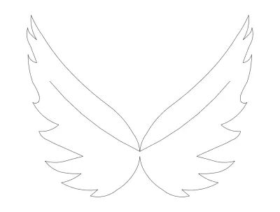 Wings 5 dxf Dosyası DXF çizimi