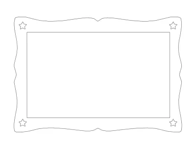 Güzel Çerçeve dxf Dosyası DXF çizimi