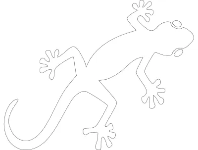 Geko dxf Dosyası DXF çizimi