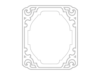 Çerçeve 1 dxf Dosyası DXF çizimi