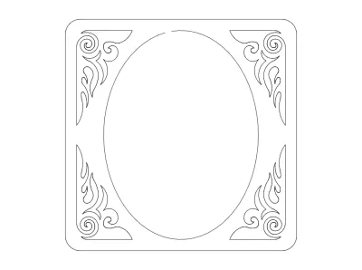 Çerçeve-1 dxf Dosyası DXF çizimi