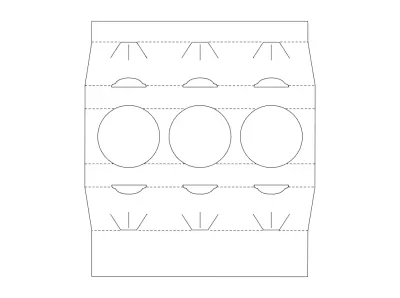 Ambalaj tasarımları DXF dosyası DXF çizimi