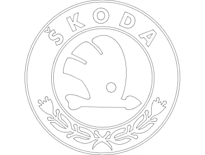 Skoda DXF Dosyası DXF çizimi