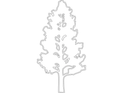 Ağaç dxf Dosyası DXF çizimi