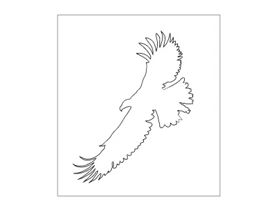 Kartal Logosu dxf Dosyası DXF çizimi