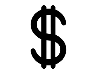 Dolar İşareti dxf Dosyası DXF çizimi