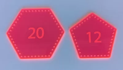 Lazer Kesim Deri Top Kalıbı (32 Parça) SVG çizimi