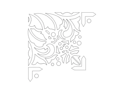 ecke-2 dxf Dosyası DXF çizimi