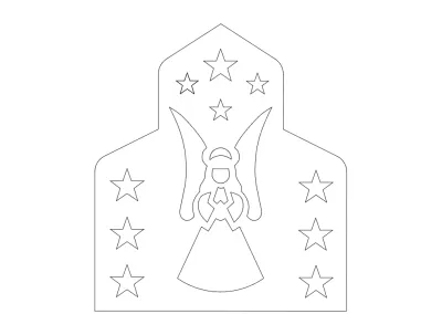 Melek dxf Dosyası DXF çizimi