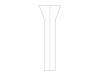 Köşe Ayak dxf Dosyası DXF çizimi