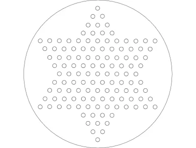 Çin daması dxf dosyası DXF çizimi