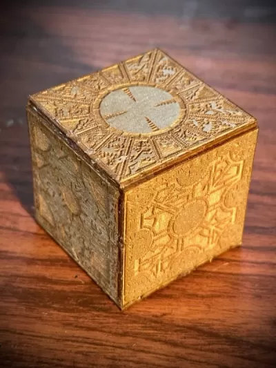 Lazer Kesim Hellraiser Bulmaca Kutusu SVG çizimi