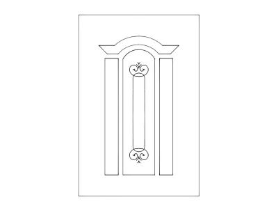 Ahşap Kapı Tasarımı dxf Dosyası DXF çizimi