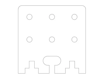Pivot-flanş dxf dosyası DXF çizimi