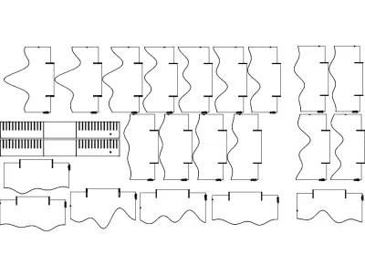 3D-peyzaj DXF dosyası DXF çizimi