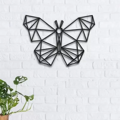 Lazer Kesim Kelebek Geometrik Duvar Dekoru SVG çizimi
