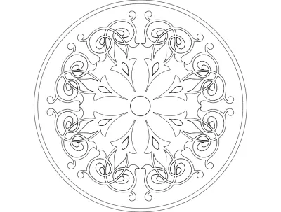 Vitray dxf Dosyası DXF çizimi