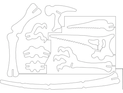 pterax 2 dxf Dosyası DXF çizimi