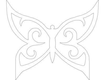 Bflyswwt dxf Dosyası DXF çizimi