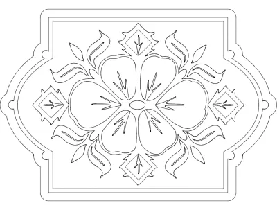 Desen 2 dxf Dosyası DXF çizimi