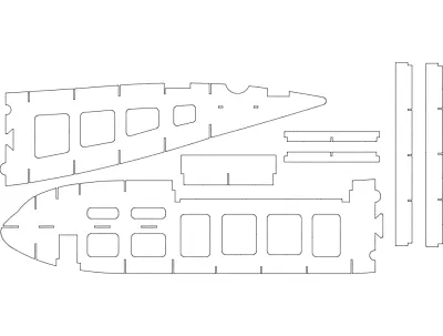 Globemaster 1 dxf Dosyası DXF çizimi