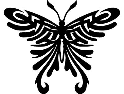 Kabile Kelebeği dxf Dosyası DXF çizimi