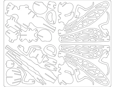 3D Osa 2mm DXF Dosyası DXF çizimi