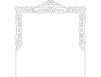 Çerçeve Tasarımı dxf Dosyası DXF çizimi