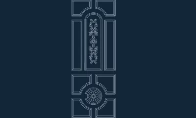 Kapı Tasarımı dxf DXF çizimi