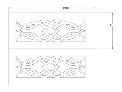 Kap 625 dxf Dosyası DXF çizimi
