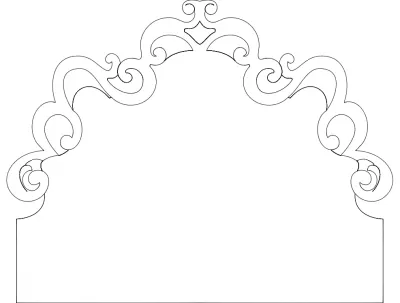 Kravat Bawi 2 Dxf dxf Dosyası DXF çizimi