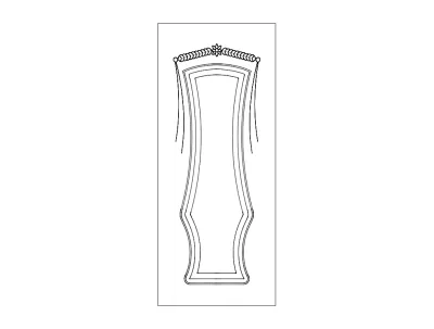 Kap Desen DXF Dosyası DXF çizimi