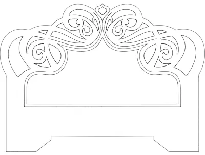 Yatak Başı DXF Dosyası DXF çizimi