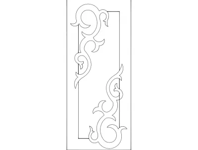 Kapı Tasarımı 4 dxf Dosyası DXF çizimi