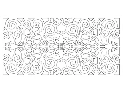 Duvar Ayırıcı 5 dxf Dosyası DXF çizimi