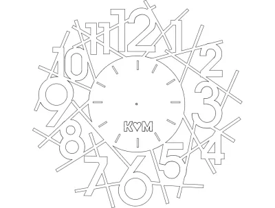 Saat dxf Dosyası DXF çizimi