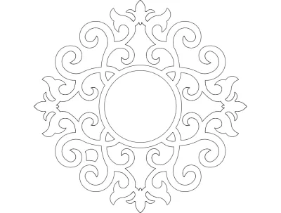 Ayna 02 dxf Dosyası DXF çizimi