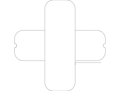 Bıçak Dengeleyici dxf Dosyası DXF çizimi
